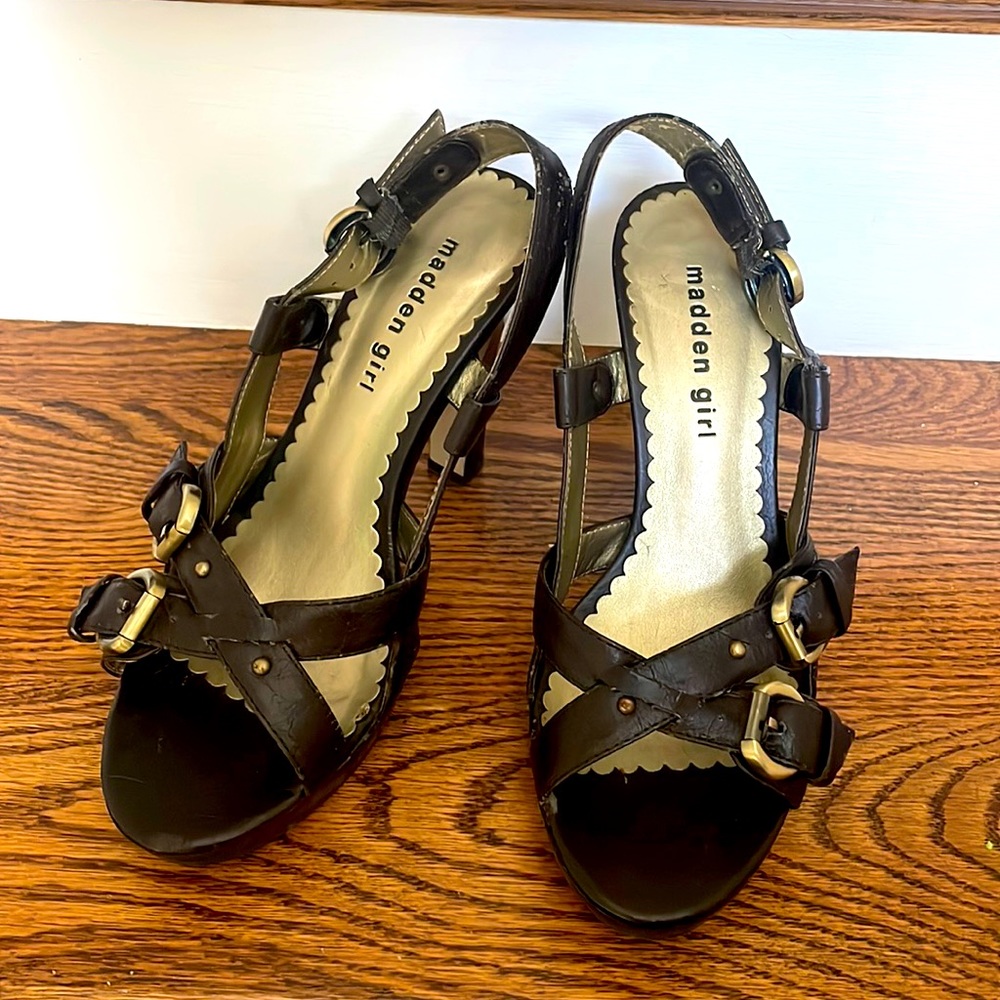 Steve Madden Leather High Heel Sandals